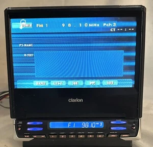 CLARION VRX-743R 7" LCD SCREEN EI-NET RDS IN-CAR RADIO MULTIMEDIA PLAYER 51WX4 - Picture 1 of 13