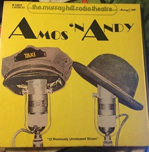 AMOS 'N ANDY 1945 12-SHOW 3 RECORD LPs : MURRAY HILL RADIO THEATRE BOX SET 1979  - Picture 1 of 3