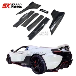 Carbon Fiber/Gloss Black Side Skirt For McLaren MP4-12C 650S Upgradate 675LT - Picture 1 of 29