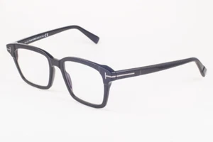 Tom Ford 5661 001 Glänzend Schwarz/Blau Block Brille TF5661 001 49mm - Bild 1 von 3