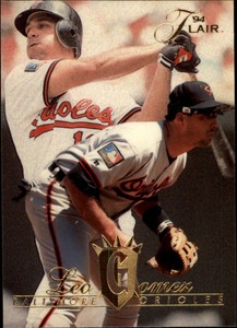 1994 Flair Baltimore Orioles Baseball Card #254 Leo Gomez