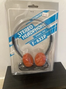 Vintage NOS International Stero Headphones Model F-633P Not Opened Not Tested - Picture 1 of 5