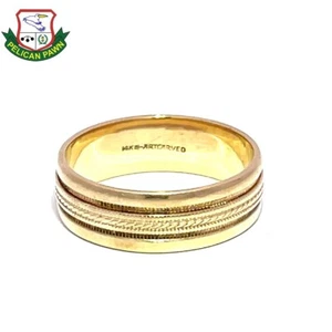 MEN'S 14K YELLOW GOLD WEDDING BAND (mul kp) (PDS035182) - Picture 1 of 4