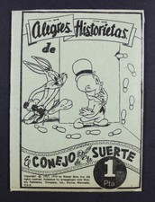 1972 Fher THE LUCKY RABBIT'S HAPPY STRIPS Bugs Bunny vintage trading cards Spain