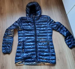 FRIEDA & FREDDIES Steppjacke Mit Kapuze leichte Daunen Jacke in Blau Gr. 38 40 - Bild 1 von 8