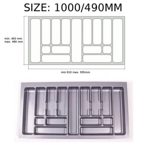 Cutlery Tray Insert for Kitchen Drawers (935/490mm White) - Bild 1 von 1