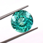Natural Ceylon Green Parti Sapphire Round Loose Gemstone 7 Ct+ Certified
