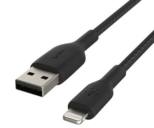 Belkin USB-A to USB-C Cable Black Braided Cable 3.3FT, New! - Picture 1 of 4