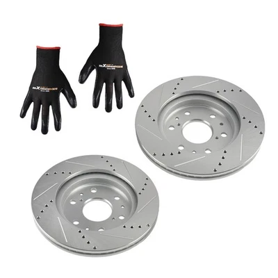 Rotor de freno delantero perforado y ranurado para GMC Yukon XL/Chevrolet Suburban 2015-20 Foto 1 de 4