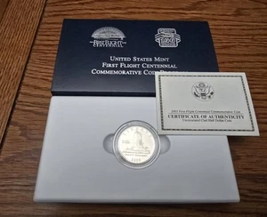 US Mint UNC Half Dollar 2003 P First Flight Centennial Clad - Box & COA - Picture 1 of 2