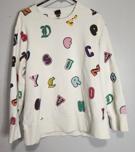 Unisex Rowing Blazers x Target Alphabet Print Sweatshirt L Mulitcolor Crewneck - Picture 1 of 10
