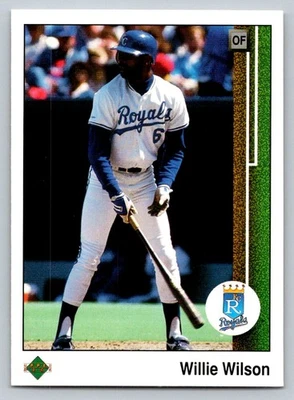 1989 Upper Deck #244 Willie Wilson - Image 1 of 2