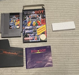 Pin Bot - Nintendo NES - PAL Deutsch - OVP - Anleitung Pinball Top Zustand
