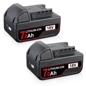 2Pack 7.0Ah Lithium-ion Battery Replacement for Milwaukee M-18 Battery 18V Tools - Picture 1 of 7