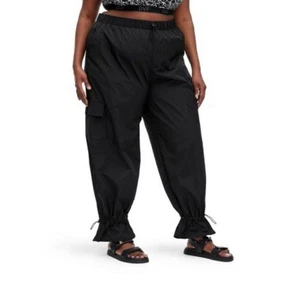 Women's Utility Cargo Pants - DVF 2X - Black- New - Picture 1 of 6