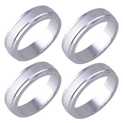 4x Plata Aire Acondicionado AC Control Interruptor Botón Cubierta Anillo para Volvo XC70 S60 - Imagen 1 de 2