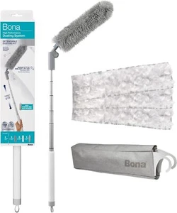 Bona High Performance Dusting System - 1 Extendable Handle, 3 White - Picture 1 of 3