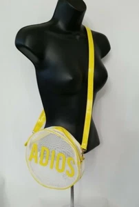 Chateau International Yellow Mesh "ADIOS" Crossbody Beach Bag NWT adj strap - Picture 1 of 5