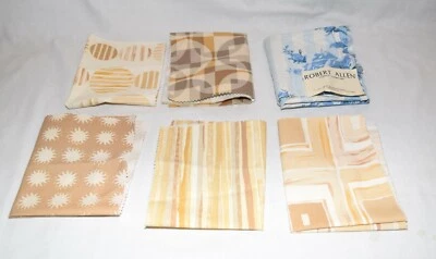  Robert Allen Lot of  S Floral and Geometric Cotton Upholstery Fabric Samples - Image 1 of 4