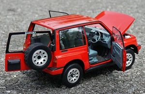 Dorlop 1/18 Suzuki Vitara Escudo SUV 4x4 AWD 1989 Red RHD Diecast Car Model - Picture 1 of 6