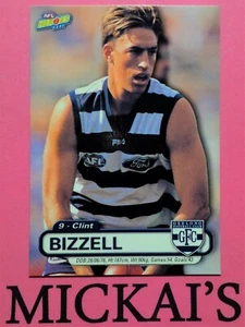 AFL HEROES - GEELONG FOOTBALL CLUB - CLINT BIZZELL - FOOTY TRADING CARD - 2001 - Picture 1 of 2