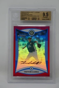 Bowman Draft Chrome Prospects 2008 #BDP110 Trevor Cahill AU/5 🙂 Beckett 9,5 GEM - Imagen 1 de 9