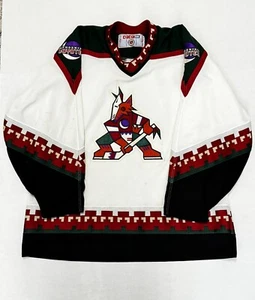 Phoenix Coyotes Hockey Jersey Vintage CCM NHL Jersey Men’s XL Has Stains - Picture 1 of 21