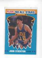 1990-91 Fleer All-Stars #9 John Stockton Jazz