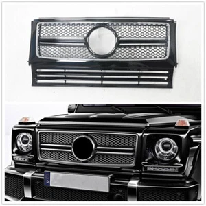 Black Front Bumper Grill Grille For Benz G Class W463 G63 G550 G500 G350 - Picture 1 of 7