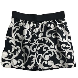 Ann Taylor Loft Damen Rock Größe 14 schwarz weiß Reißverschluss hinten - 4 - Bild 1 von 8