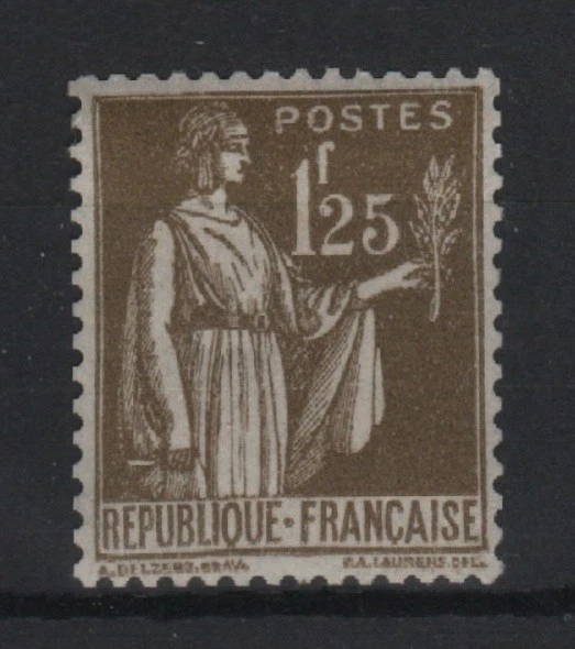 FRANCE STAMP YVERT 287 SCOTT 279 " PEACE WITH OLIVE BRANCH 1F25 " MNH XF  R821 Foto 1 de 1