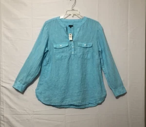 Talbots Linen Blue Tunic Women's XL (G) - Picture 1 of 10