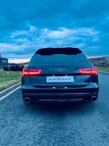 Auspuffblenden Endrohre passend für Audi A6 Avant, Q5, A4 Avant chrome 114mm - Bild 1 von 8