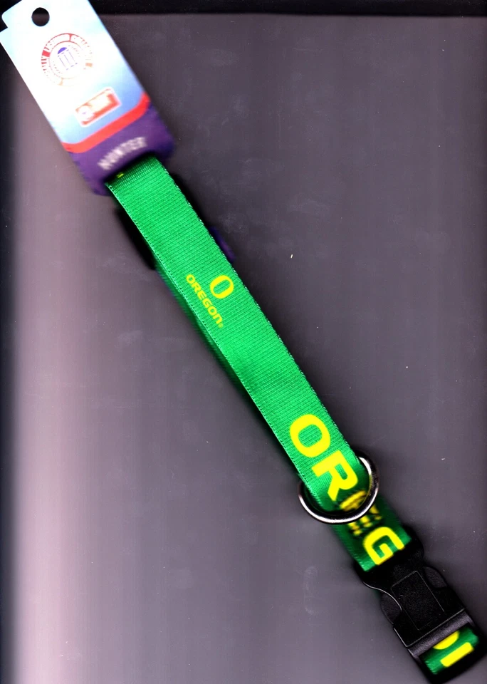 OREGON DUCKS Football Dog Collar NCAA Hunter Small Medium Large Sizes - Image 1 of 1