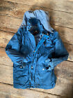 Vintage Yukon Trail Boys Jacket Coat Blue Cargo Pocketed Size 16