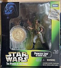 Star War Power of the Force Millenium Coin Edition Princess Leia in Endor Gear