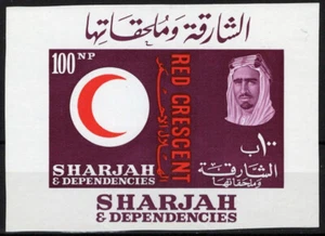 ZAYIX Sharjah 28 MNH Imperf Sheik Red Crescent Red Cross 013122S09M - Picture 1 of 1