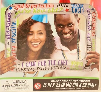 MARCO INFLABLE OVER THE HILL ~ Suministros para fiestas de cumpleaños para adultos 16" x 23" - EE. UU. Foto 1 de 3