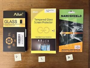 5 Screen Protectors For iPhone 7/8 Plus: Nanoshield JETech Ailun Tempered Glass