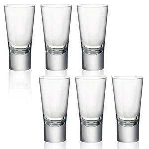 Bormioli Rocco Ypsilon 70ml Double Shot Glasses Toughened Whisky Shooter Drink - Picture 1 of 3