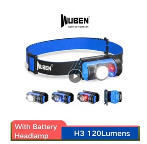 WUBEN H3 AAA LED Headlamp 120 Lumens With P8 LED 7 Working Modes 360° Adjustable - Picture 1 of 30