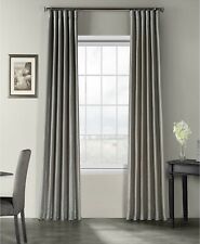 Exclusive Fabrics & Furnishings Textured 50" x 96" Curtain Panels GREY E03024