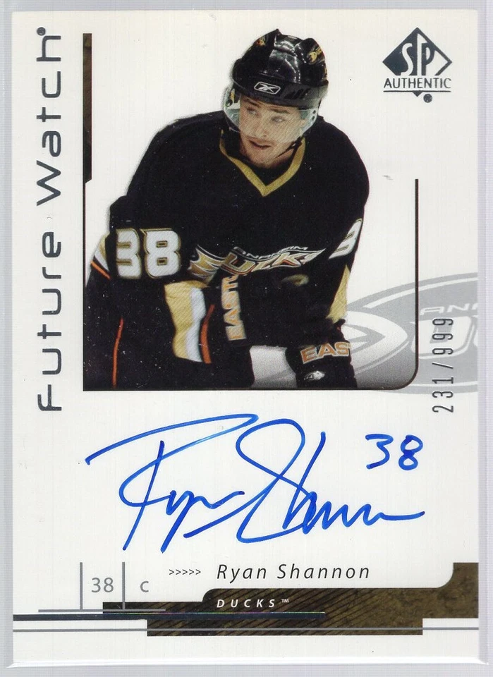 * 2006-07 SP Authentic (Future Watch) #161 - RYAN SHANNON (231/999) - Image 1 of 2