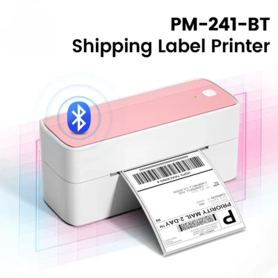 Bluetooth Thermal Label Printer Wireless Small Label Printer 4X6 With IPhone New - Image 1 of 4