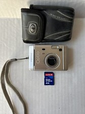 Pentax Optio S40 4MP Digital Camera 3x Optical Zoom Tested Works With SD Card
