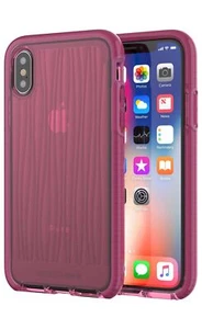tech21 - Phone Case Compatible with Apple iPhone X - Evo Wave - Burgundy - Picture 1 of 9