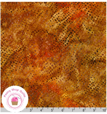 Kaufman SERENGETI BATIKS 20195 141 Brown Gold Saffron LUNN STUDIOS Quilt Fabric - Image 1 of 4