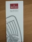  ROVER PRICE LIST BROCHURE December 1994 INCLUDES MG RV8
