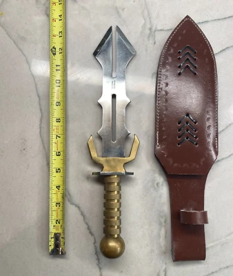 14-дюймовый кинжал с разделенным лезвием коготь дракона с ножнами из нержавеющей стали Пакистан - Изображение 1 из 4