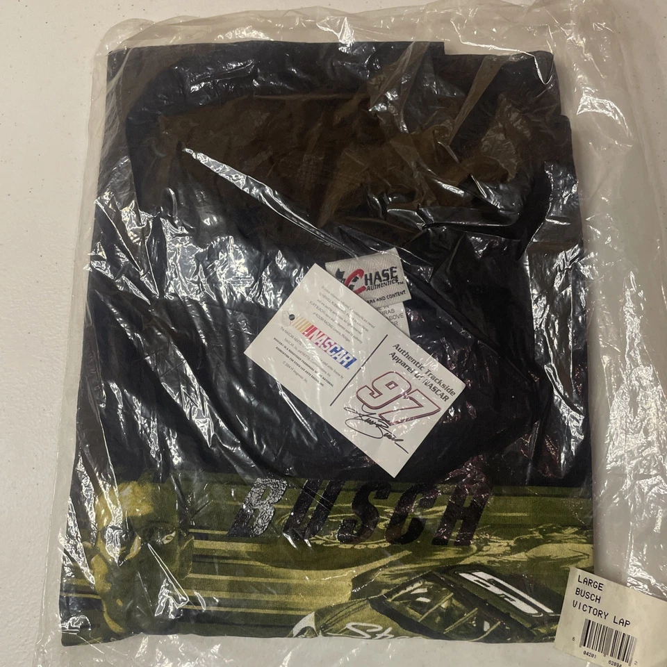 Camiseta NASCAR 2004 Kurt Busch nueva talla grande Foto 1 de 4